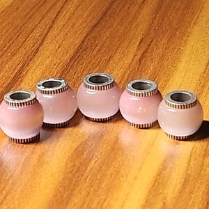 Brighton smooth natural rose quartz bead - listing is for 1 bead